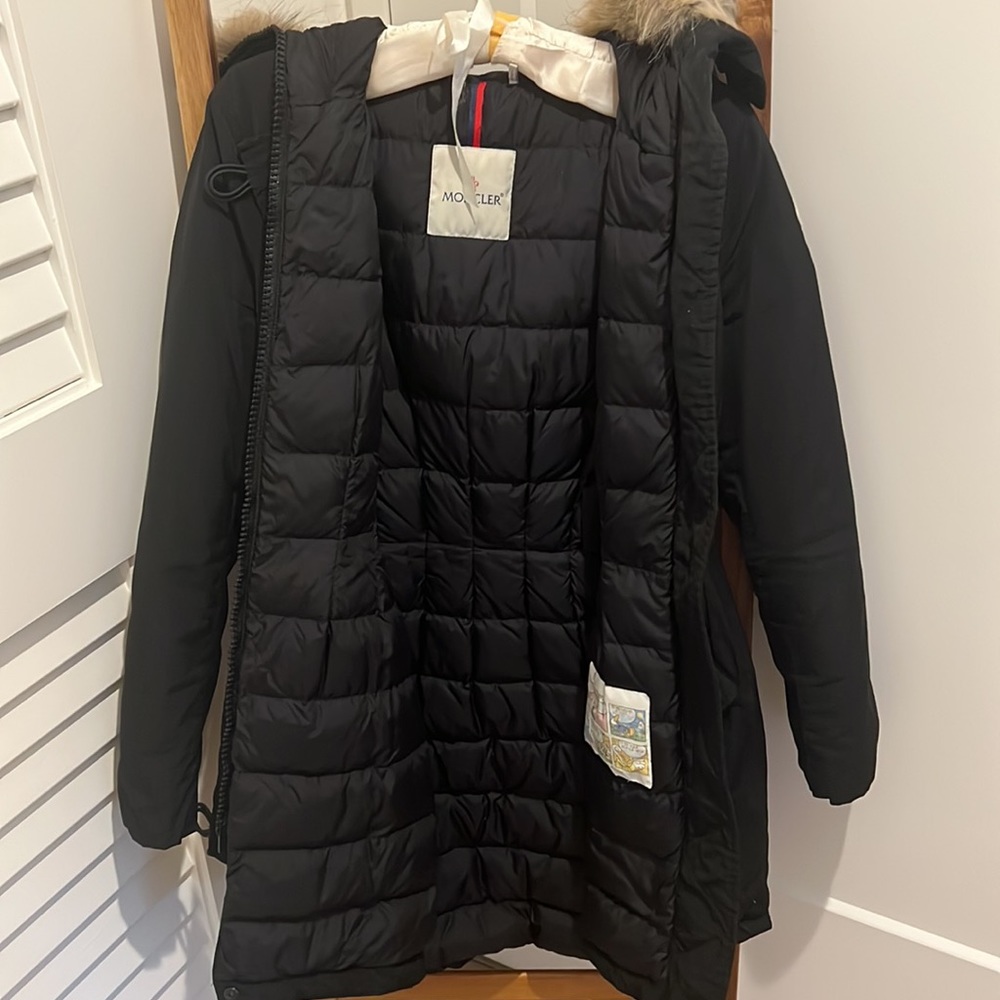 Moncler Coat with Fur Trim - Picture 14 of 14